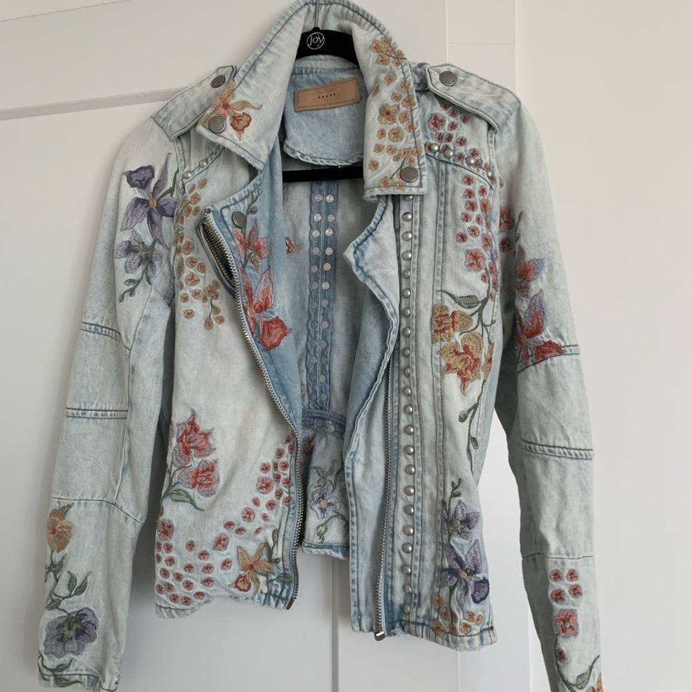 Embroidered Jean Jacket - Picture 2 of 2